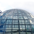 Techo de cúpula de construcción de vidrio estructural de acero prefabricado